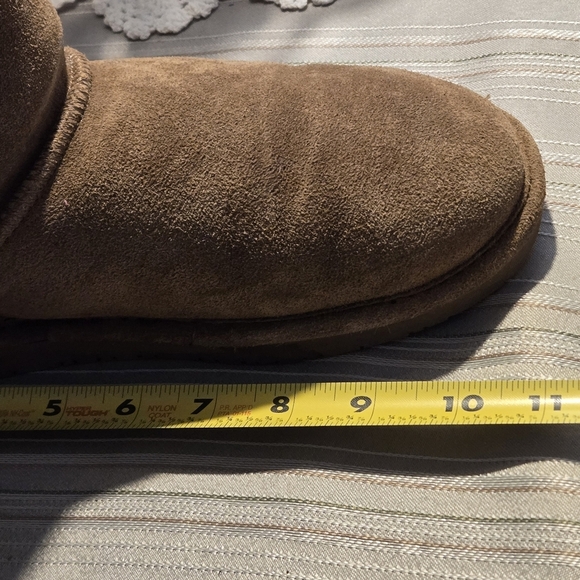 BearPaw Boshie Boots Brown Suede Knit Detail Light Hickory Women's size 8 - Picture 10 of 11